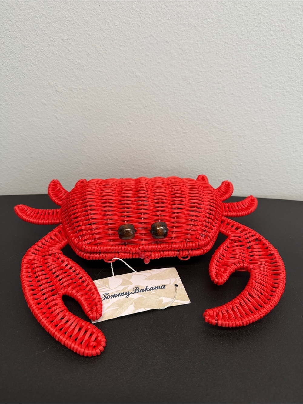 Tommy Bahama | Red Crab Wicker Crossbody Beach Resort Statement Bag π¦ - Picture 9 of 11